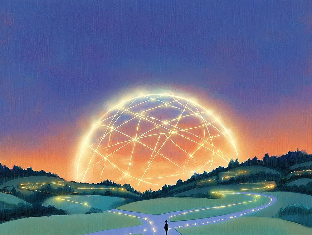 network of connection in virtual work