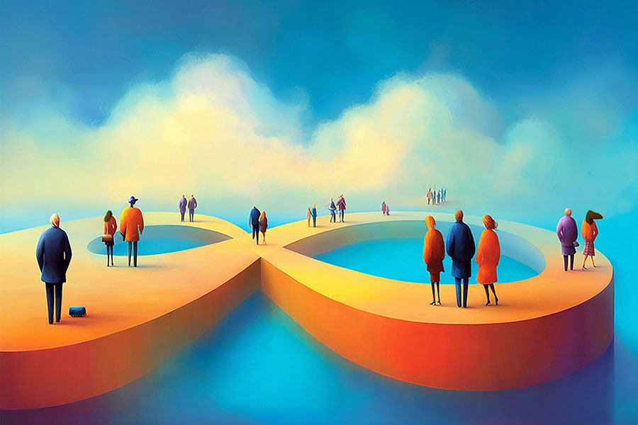 people at points of polarity loop