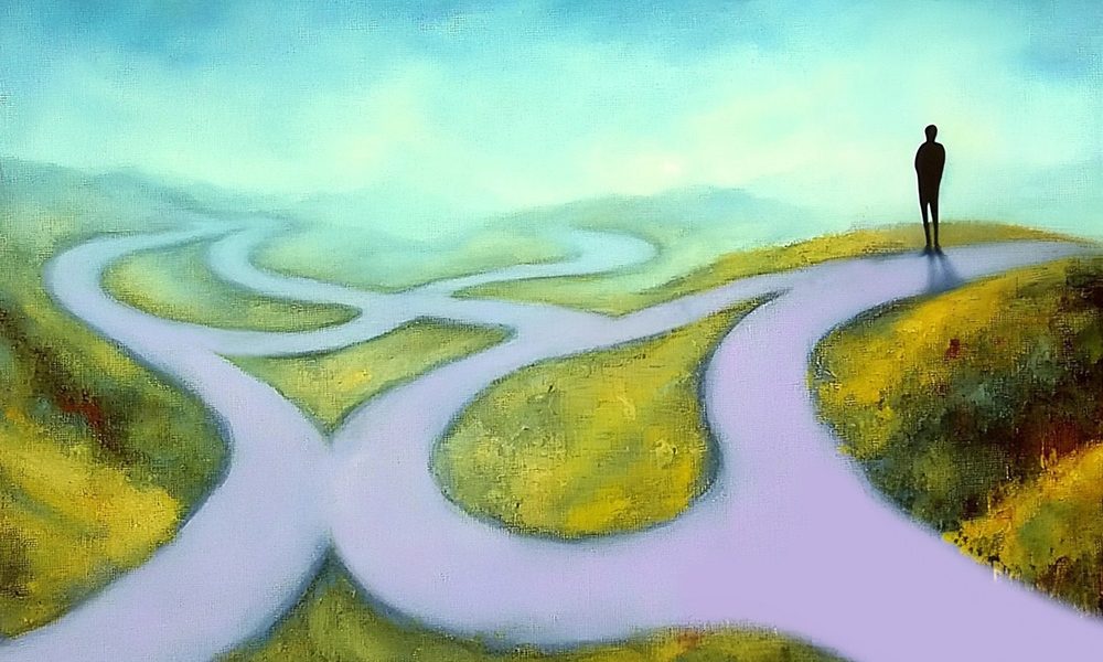 one path ends another two begin
